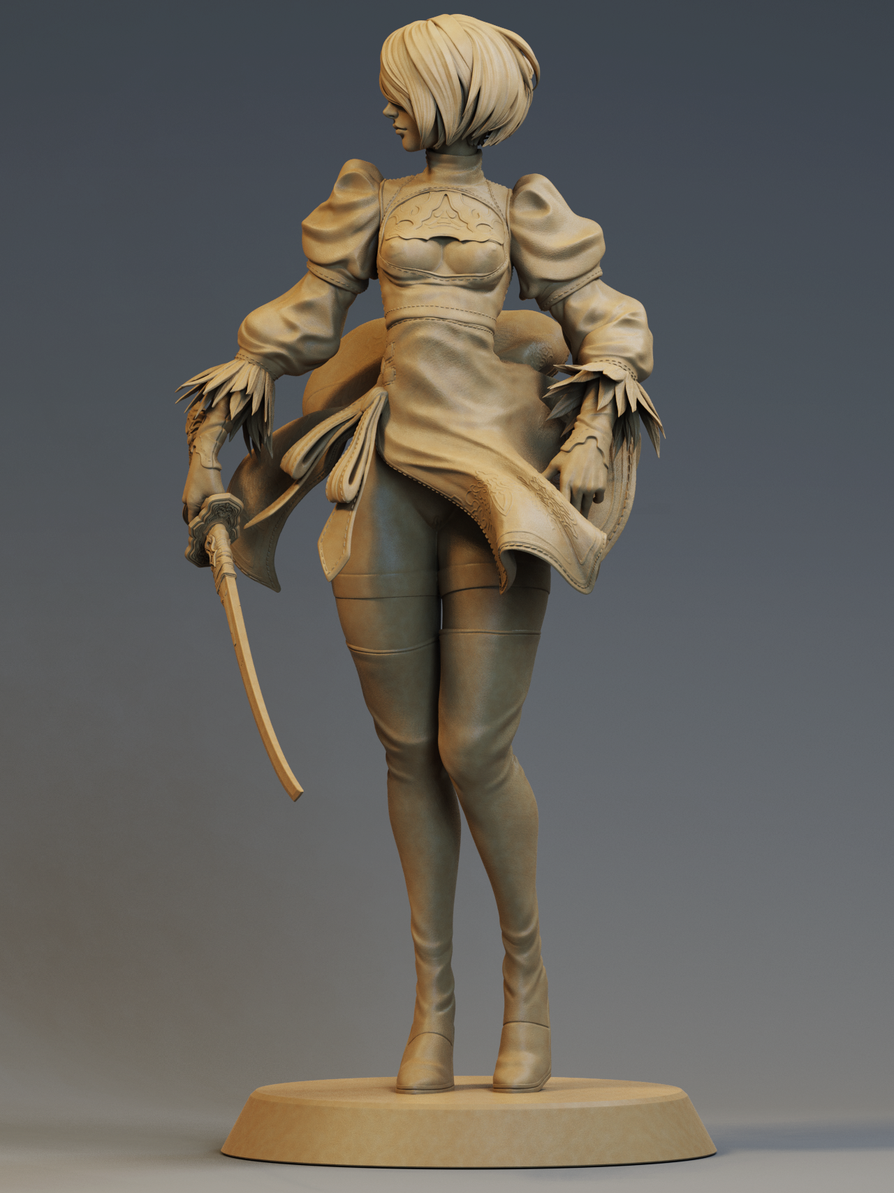 2B NSFW Version – Carlose – Modelo 3D para Impresión