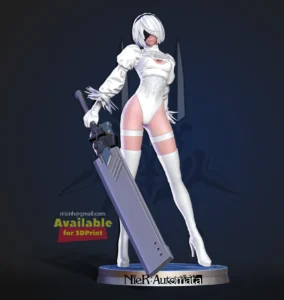 2B Nier Automata White version – Modelo 3D para Impresión