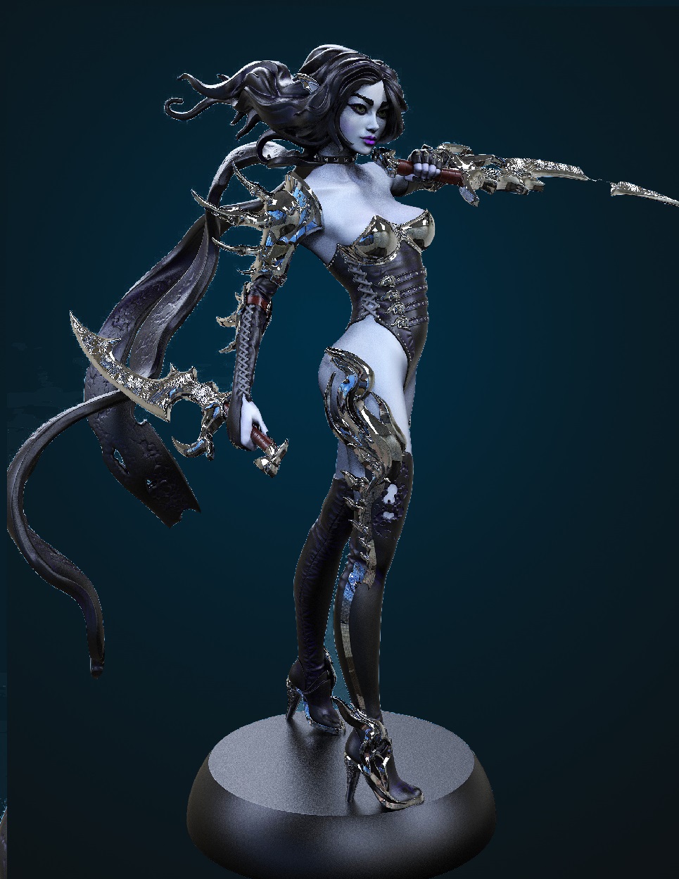 Dark Elf Assassin #2 – 3D Prime