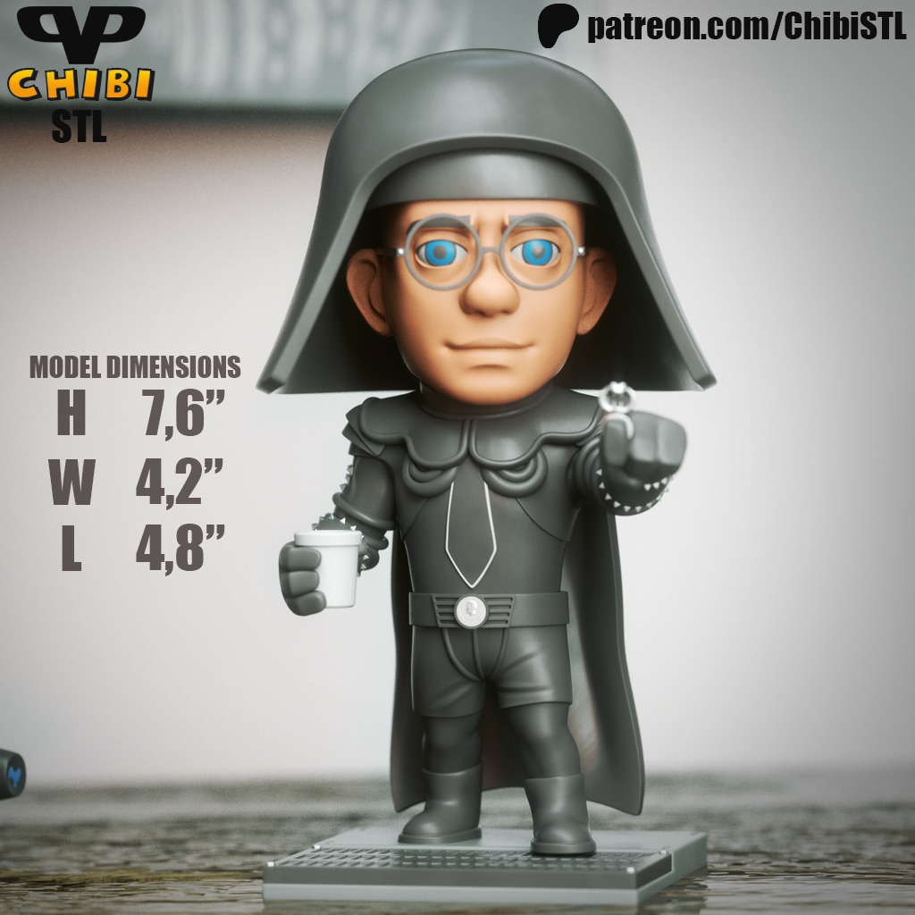 Dark Helmet Chibi – 3D Prime